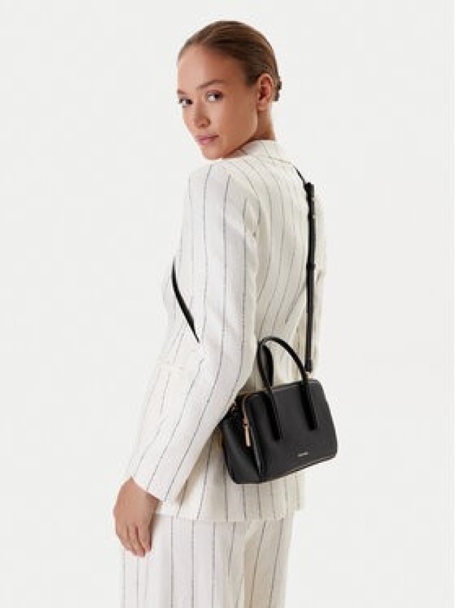 Calvin Klein Torebka Carryall Micro Leather Tote LV04F3057G Czarny