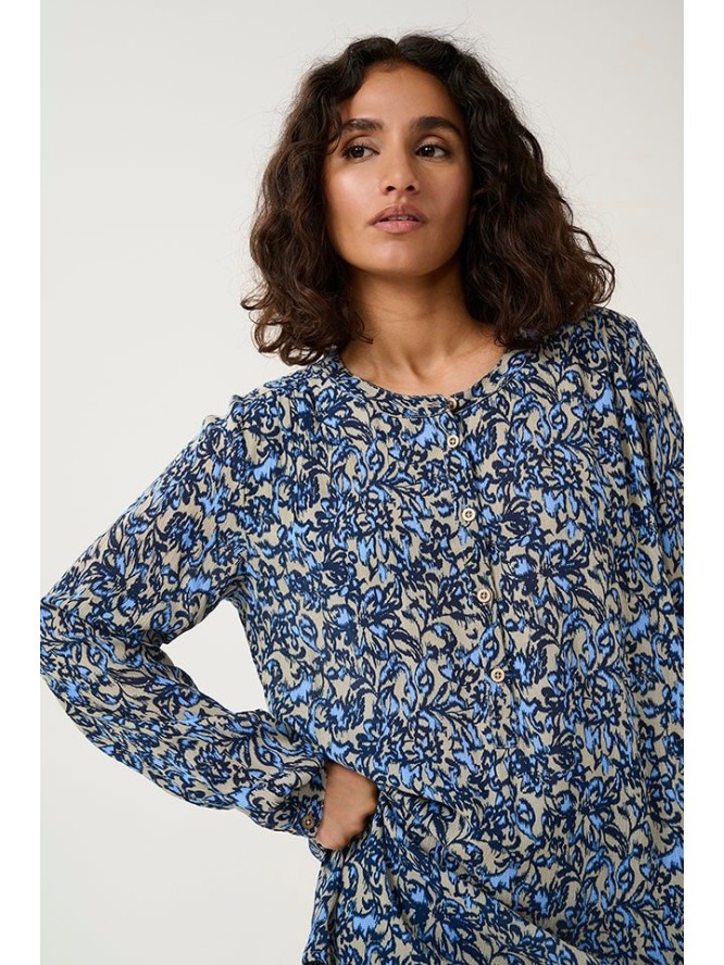 Kaffe Tunika "Amber" w kolorze błękitno-beżowym rozmiar: 38
