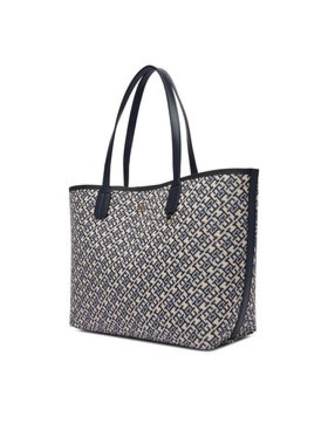 Tommy Hilfiger Torebka Th Icon Tote Jacquard AW0AW18889 Niebieski