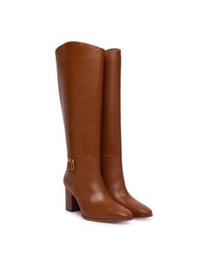 LAUREN RALPH LAUREN Kozaki Rlyn Bk T Hl Bo Tal 802P15660001 Brązowy