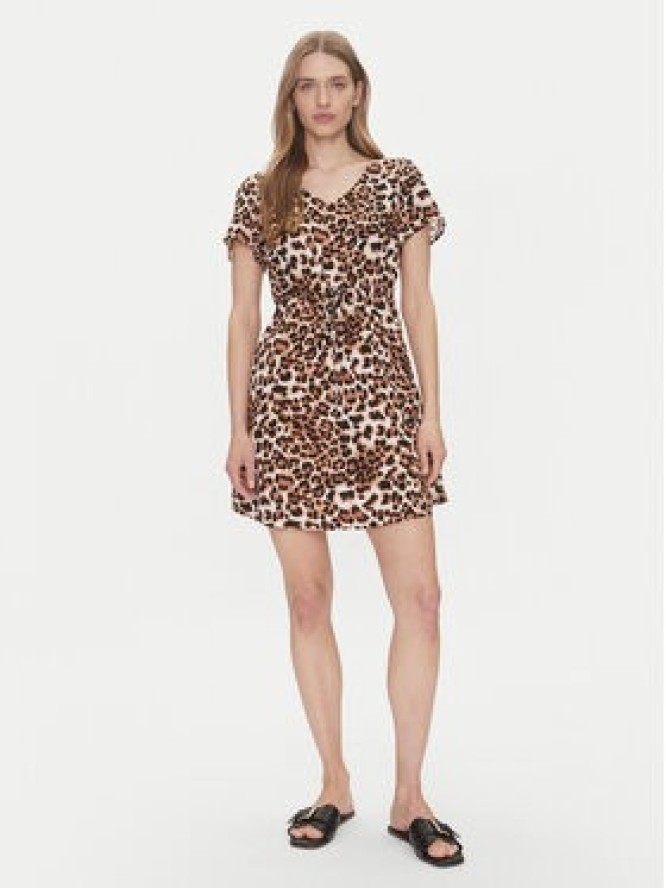 Vero Moda Sukienka codzienna Easy Joy 10307990 Brązowy Regular Fit