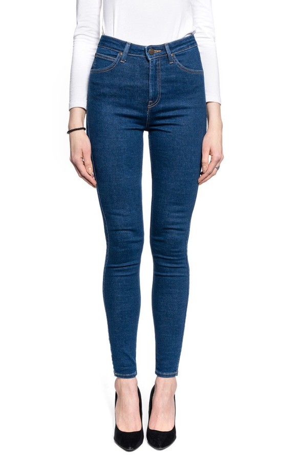 LEE IVY DAMSKIE SPODNIE JEANSOWE DARK MONO L32EPQXM 112107435