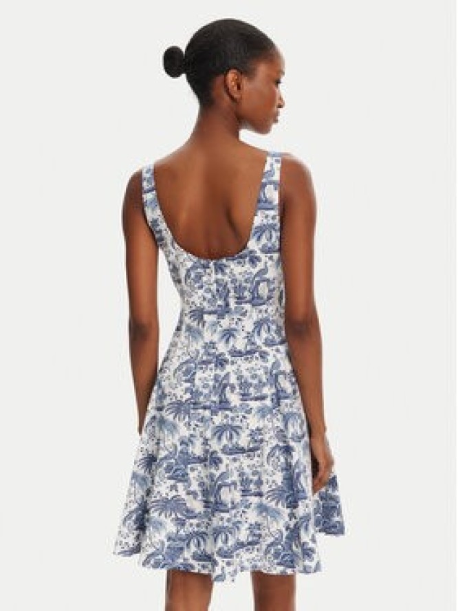 STAUD Sukienka letnia Wells 148-7502 Niebieski Regular Fit