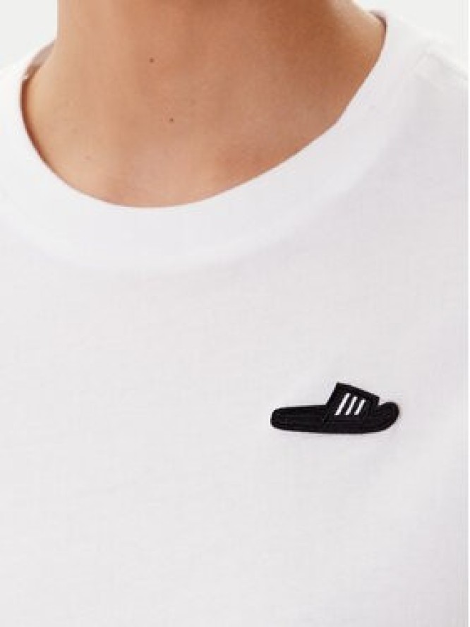adidas T-Shirt Slide Graphic JY8687 Biały Regular Fit