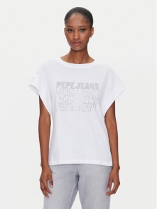 Pepe Jeans T-Shirt Lira PL505996 Biały Regular Fit