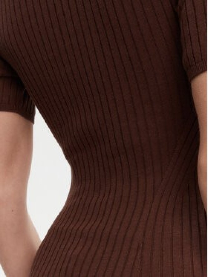Herskind Sukienka dzianinowa Toffee 5536106 Brązowy Regular Fit