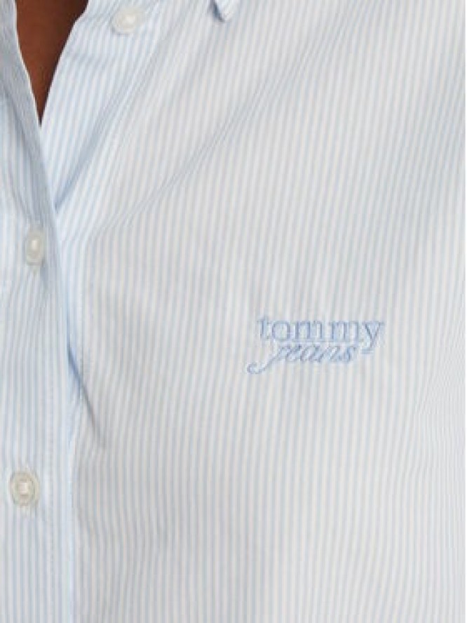Tommy Jeans Koszula DW0DW21400 Błękitny Relaxed Fit