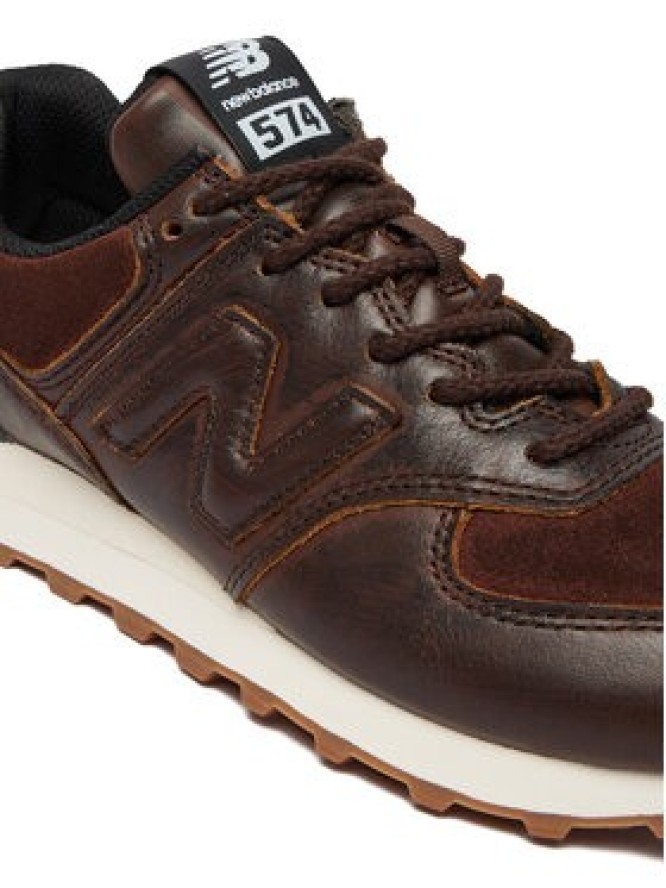 New Balance Sneakersy W574HM Brązowy ciemny