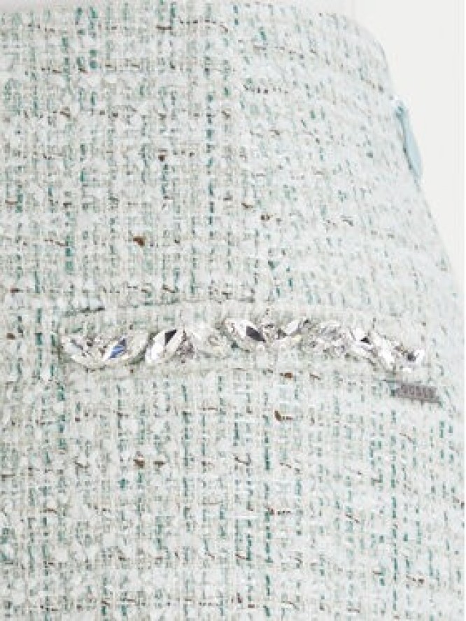 Guess Spódnica mini W6RD56 WJ632 Zielony Regular Fit