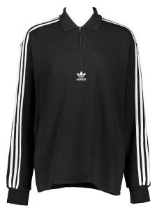 adidas Koszulka polo "3 Stripes" w kolorze czarnym rozmiar: S