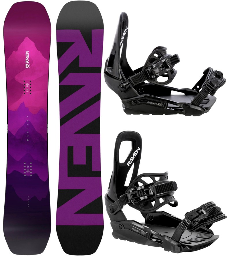 Zestaw Snowboard Raven Destiny + Wiązania Raven S230