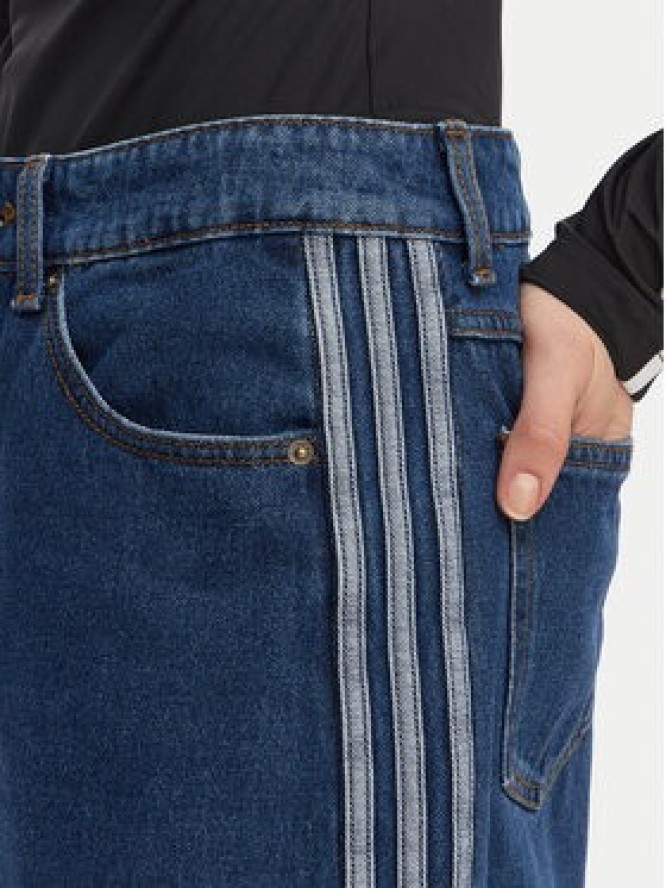 adidas Szorty jeansowe Firebird Jorts KD2915 Niebieski Oversize