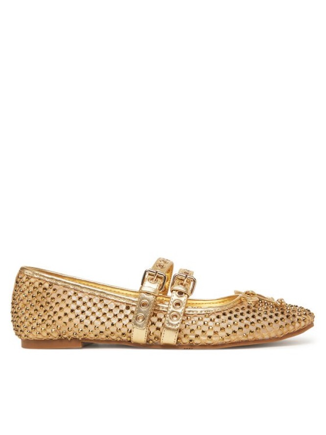 Guess Baleriny FLJKNN FAB02 Złoty