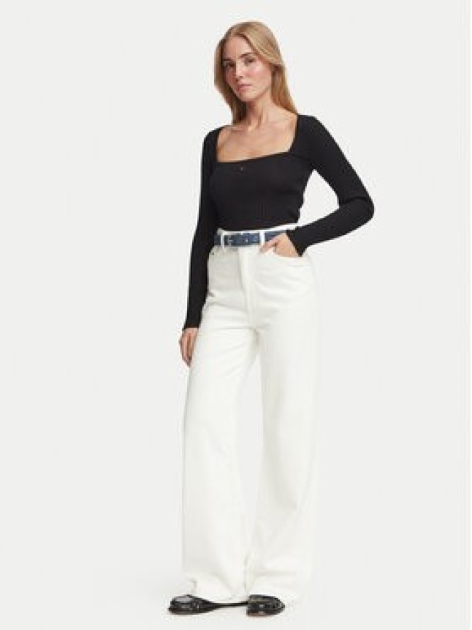 Tommy Jeans Bluzka DW0DW23544 Czarny Slim Fit