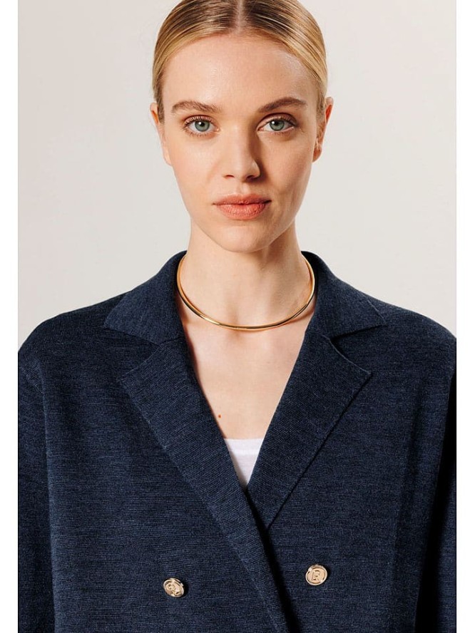 Rodier Wełniany blezer w kolorze granatowym rozmiar: M