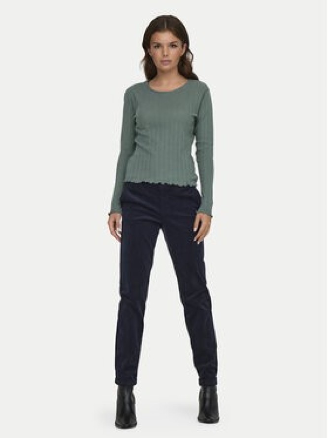 ONLY Bluzka Carlotta 15291987 Zielony Regular Fit