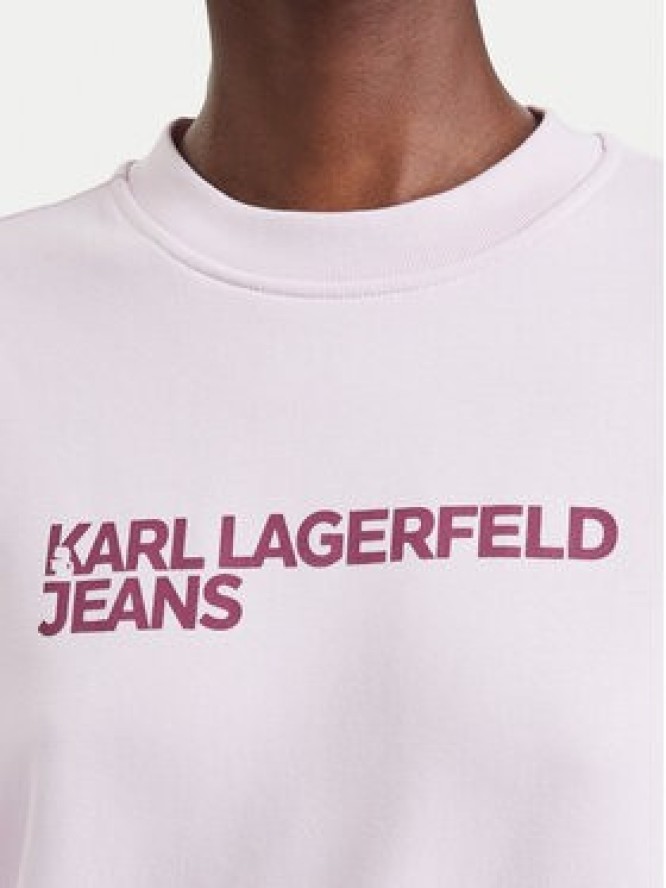 Karl Lagerfeld Jeans Bluza A1W20005 Różowy jasny Regular Fit