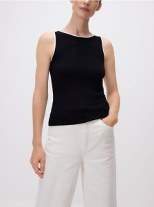 Top z wiskozą - czarny