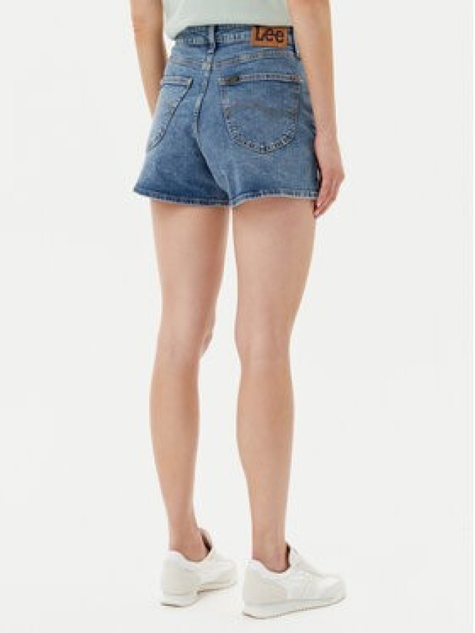 Lee Szorty jeansowe Carol 112363526 Niebieski Regular Fit