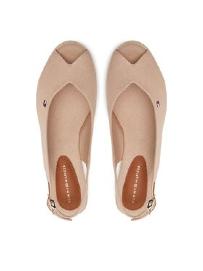 Tommy Hilfiger Espadryle Flag Mid Wedge Espad Slingback FW0FW08595 Różowy