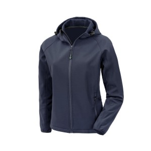 Damska kurtka wodoodporna softshell z kapturem Result