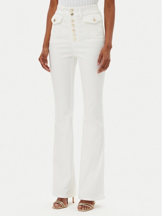 MET Jeansy M10 253PT Biały Regular Fit