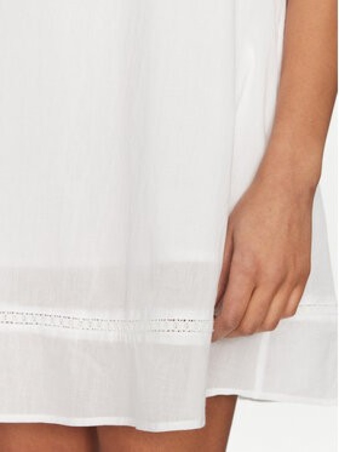 Seafolly Sukienka letnia Gathered 55431-DR Biały Relaxed Fit