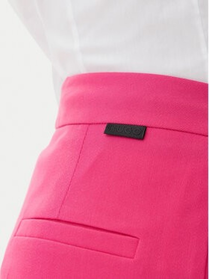 HUGO Spodnie materiałowe Hambali 50537611 Różowy Relaxed Fit