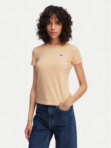 Lacoste T-Shirt TF5289 Pomarańczowy jasny Regular Fit