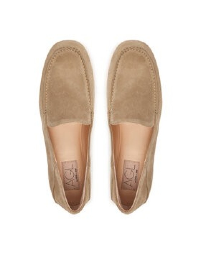 AGL Mokasyny Clelia D834101PCWINNY0563 Beżowy