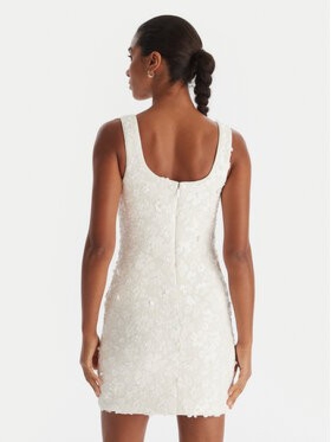 MICHAEL Michael Kors Sukienka koktajlowa MS582XYHHS Biały Slim Fit