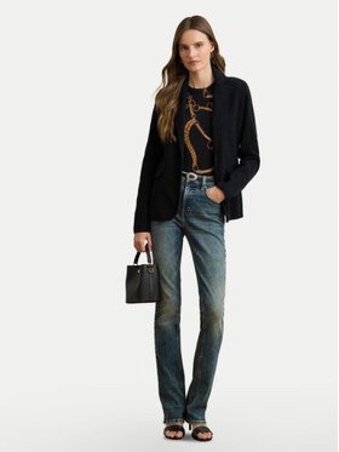LAUREN RALPH LAUREN Marynarka 200971364001 Czarny Straight Fit