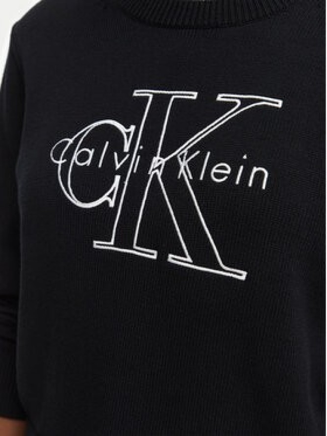 Calvin Klein Jeans Sweter LV047G322G Czarny Regular Fit