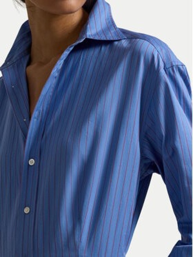 Polo Ralph Lauren Sukienka koszulowa 211A96356001 Błękitny Regular Fit