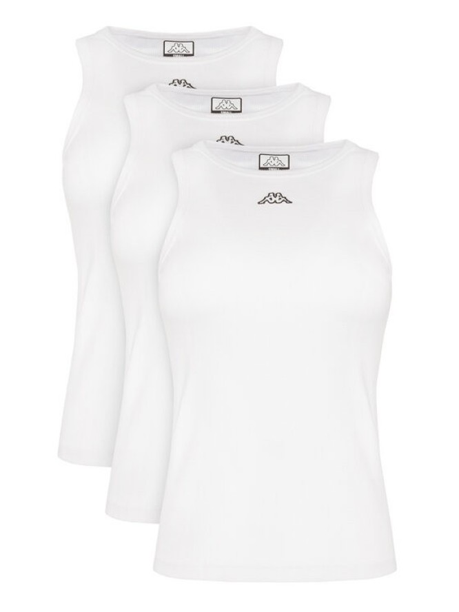 Kappa Komplet topów Logo Myrta 38277KW Biały Regular Fit