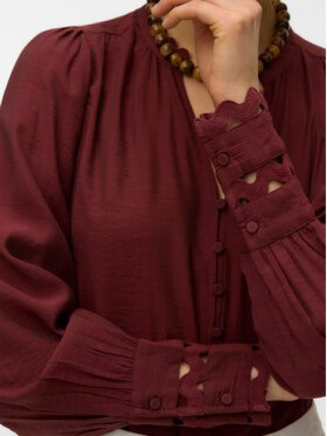 Vero Moda Koszula Irina 10338396 Bordowy Regular Fit