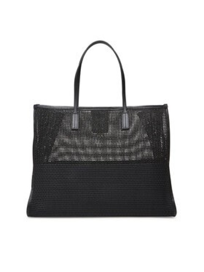 Tommy Hilfiger Torebka Th City Summer Tote Woven AW0AW17640 Czarny