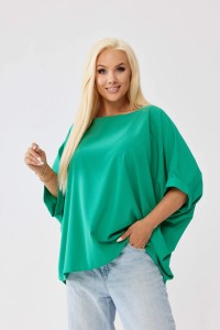 Zielona kimonowa bluzka Gabi PLUS SIZE XXL OVERSIZE JESIEŃ