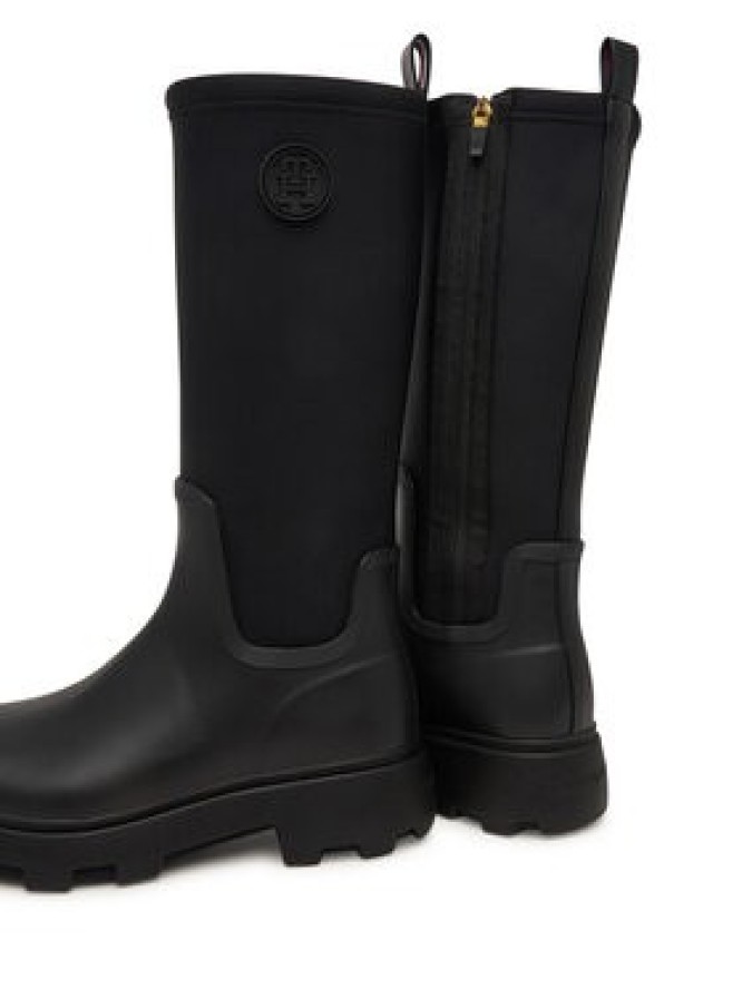 Tommy Hilfiger Kalosze Th Stamp Warm Knee Rain Boot FW0FW09678 Czarny