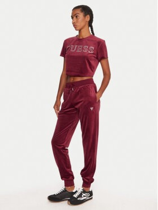 Guess T-Shirt V3BI01 K0232 Bordowy Regular Fit