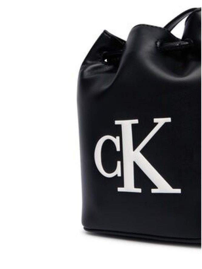 Calvin Klein Torebka Bold Ck Mini Bucket Crossbody LV04F3870G Czarny