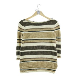 Kobieta Sweter lniany brązowy