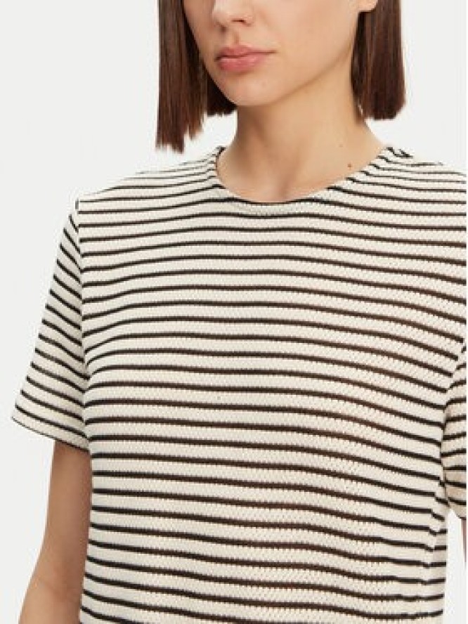 Pieces T-Shirt Manilla 17155073 Écru Loose Fit