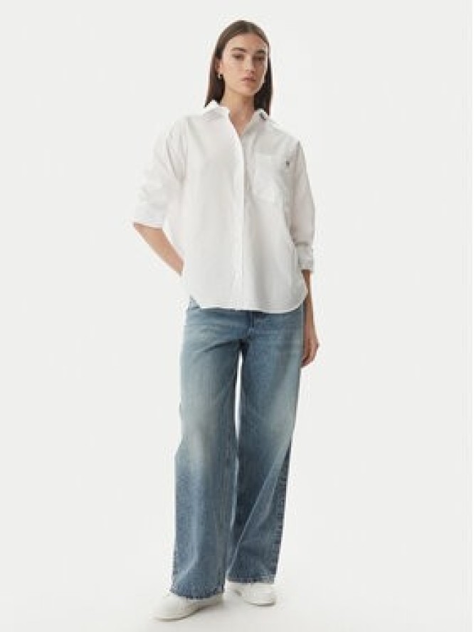 Calvin Klein Jeans Koszula LV047G126G Biały Relaxed Fit