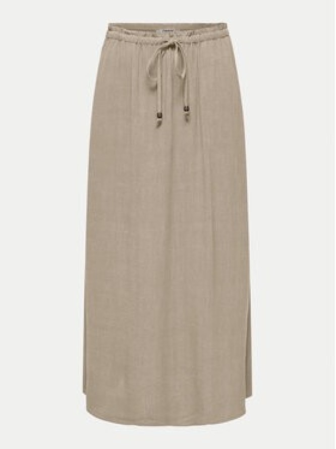 ONLY Spódnica midi Solvi 15338678 Beżowy Regular Fit