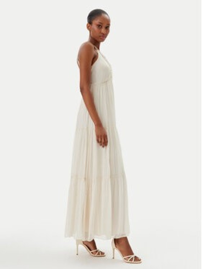 Haveone Sukienka letnia AFF-N011 Écru Loose Fit