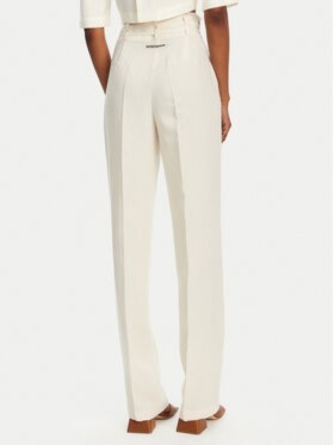 Patrizia Pepe Spodnie materiałowe 2P1659 A052 B823 Écru Regular Fit