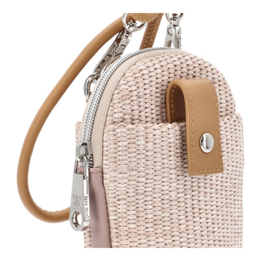 Różowa Modna Damska Torebka Na Telefon Pepe Moll