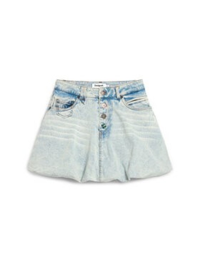 Desigual Spódnica jeansowa Fal Globo 26SWFD01 Niebieski Regular Fit