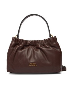 Tommy Hilfiger Torebka Soft Leather Mini Crossover AW0AW18306 Brązowy